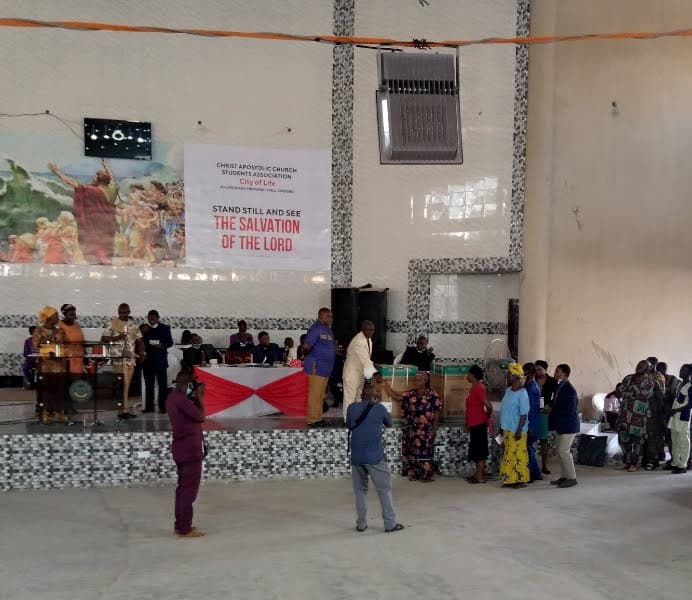 Foundation gathering beneath the banner: Stand Still and See the Salvation of the Lord
